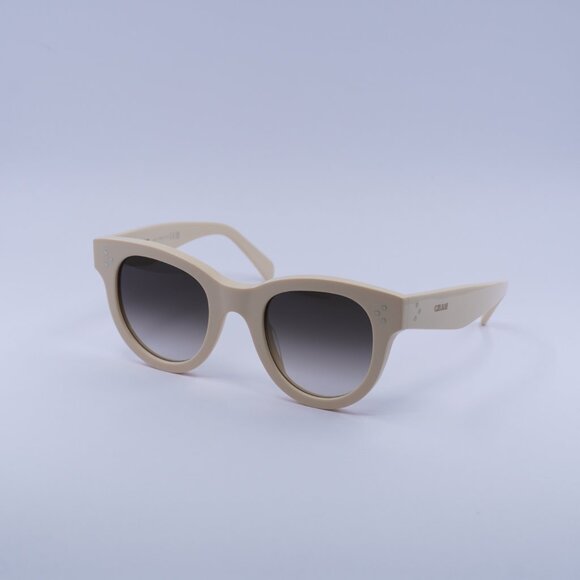 Celine CL4003IN 24F Sunglasses White Cat Eye Frame, Brown Gradient Lenses - Picture 5 of 11
